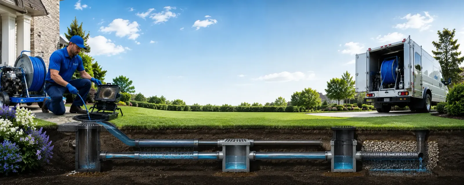 Outdoor drain cleaning information for Van Buren, OH